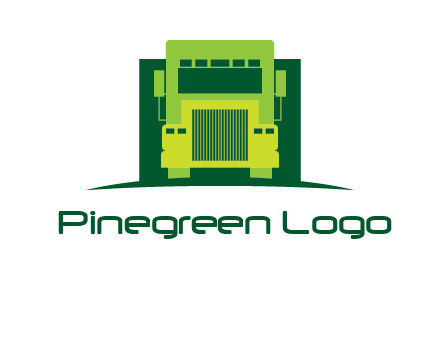 logistic transportatio truck logo