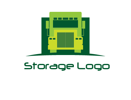 logistic transportatio truck logo