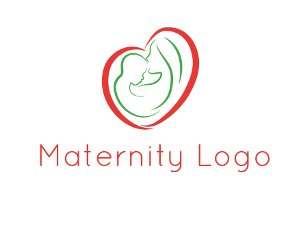 woman and child in heart healthcare logo