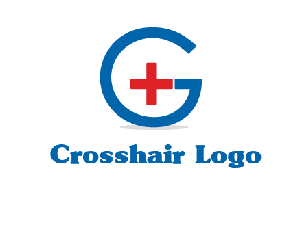 cross inside letter G logo