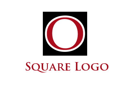 letter O in a square logo