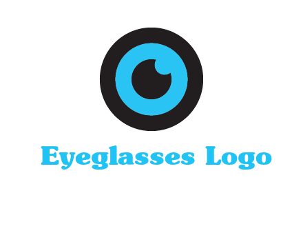 a round cartoon eye forming the letter O