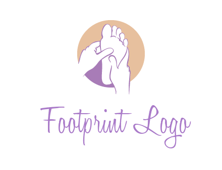 foot massage in circle logo