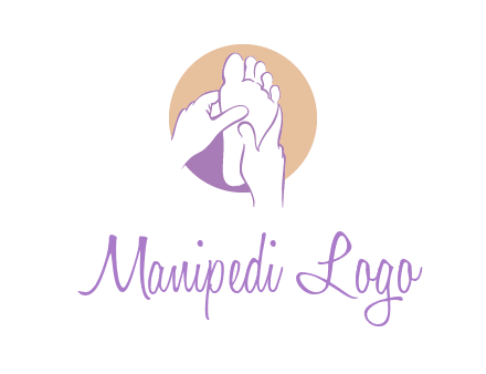 foot massage in circle logo