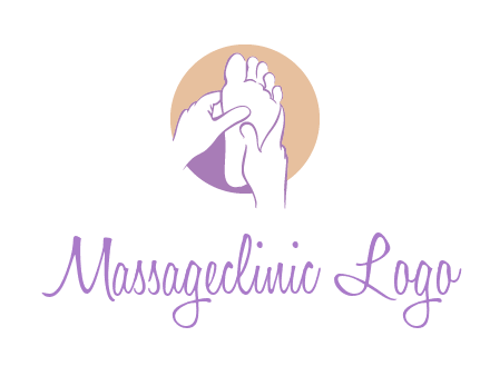 foot massage in circle logo