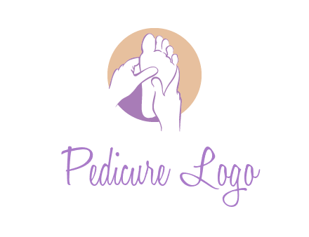 foot massage in circle logo