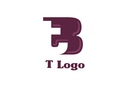 lowercase t joined with uppercase B