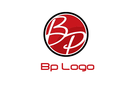 letters b and p in circular logo