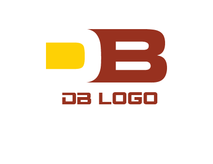 negative spacing letter D with letter B