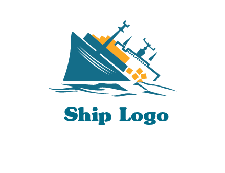 sinking ship with falling consignment insurance logo