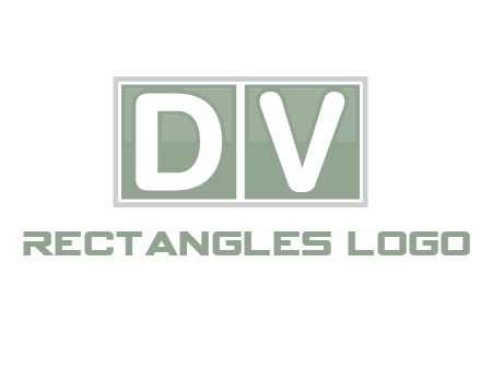 Letters DV are in two square box logo