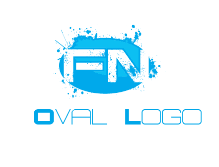 Letters FN are in a oval shape logo