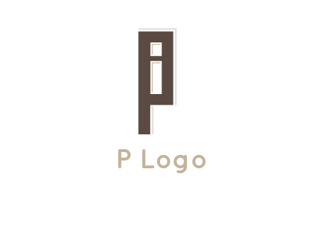 letter I in letter P