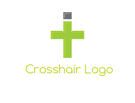 letter IT forming cross logo