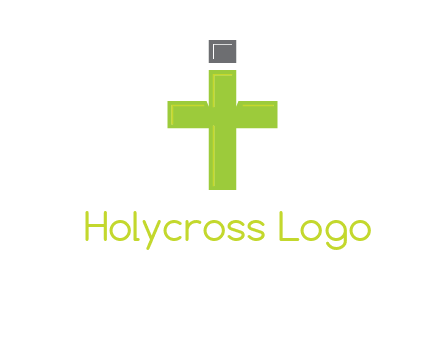 letter IT forming cross logo