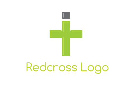 letter IT forming cross logo