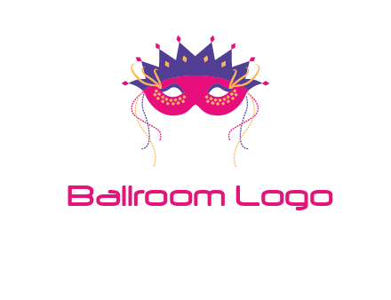 fancy masquerade mask entertainment logo