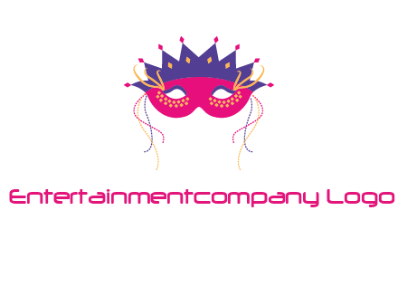 fancy masquerade mask entertainment logo