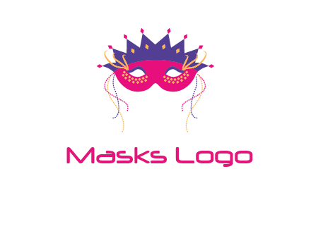 fancy masquerade mask entertainment logo