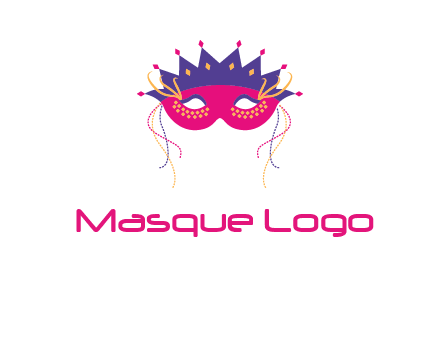 fancy masquerade mask entertainment logo