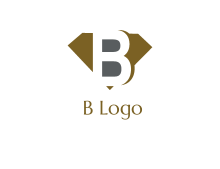 letter B inside diamond shape logo