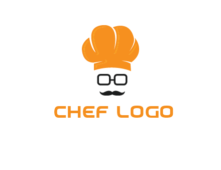 chef with goggles and mustache logo