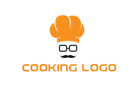 chef with goggles and mustache logo