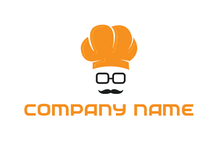 chef with goggles and mustache logo