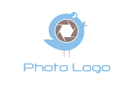 shutter in twitter bird photography logo