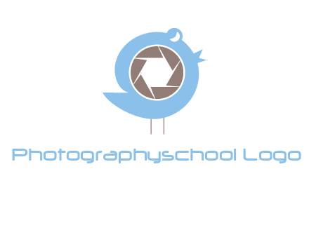 shutter in twitter bird photography logo