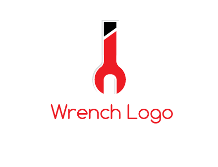 letter i incorporated with open end wrench logo