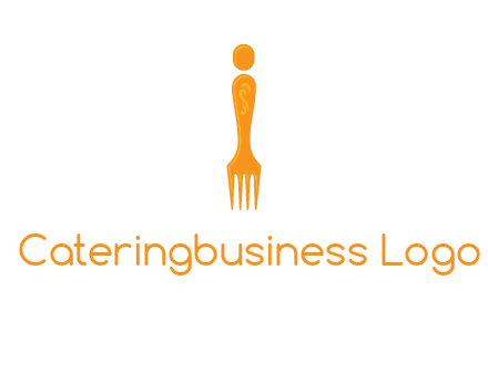 letter i incorporated with fork logo