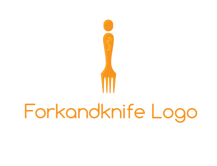 letter i incorporated with fork logo