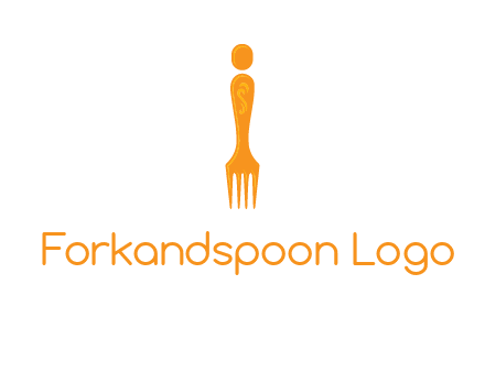 letter i incorporated with fork logo