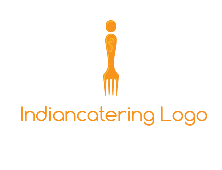 letter i incorporated with fork logo