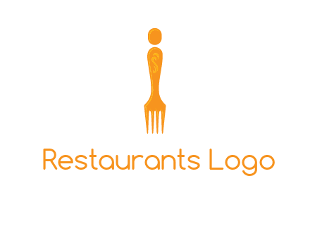 letter i incorporated with fork logo