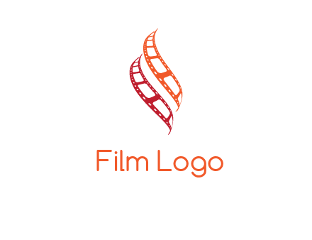 abstract film reels logo