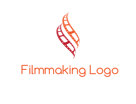 abstract film reels logo