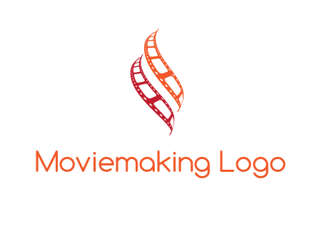 abstract film reels logo