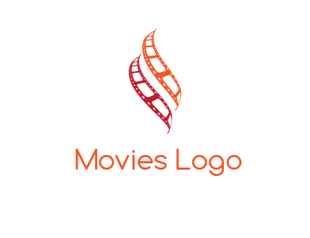 abstract film reels logo