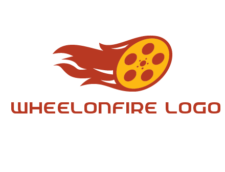 film reel incorporated with fire logo