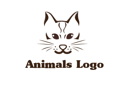 abstract cat logo