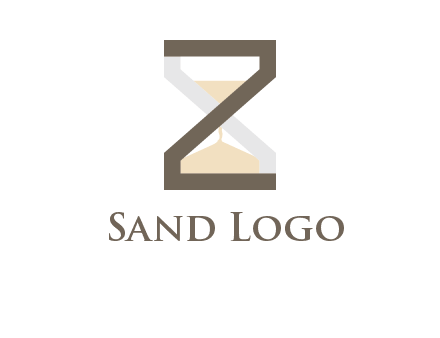 letter z incorporated with hourglass logo