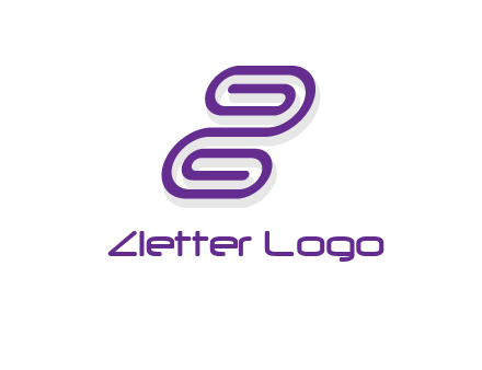 letter z made of line logo