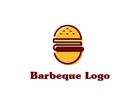 abstract burger logo