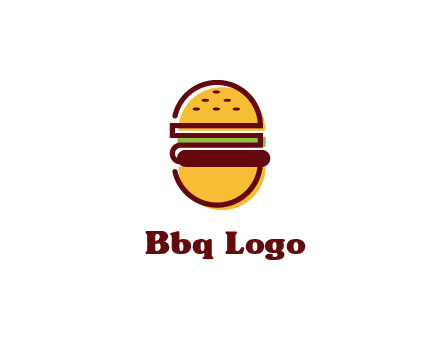 abstract burger logo