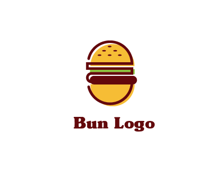 abstract burger logo