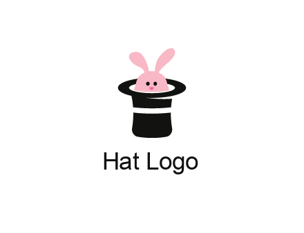 bunny in a hat logo