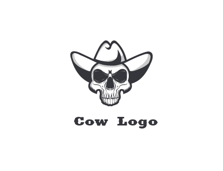 cowboy skull logo