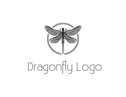 detailed dragonfly logo